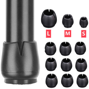16PCS Black Silicone Chair Leg Floor Protectors with Wrapped Felt Bar Stool Chair Leg Caps Furniture Leg Feet Protection Cover