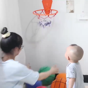 No-Drill Indoor Basketball Hoop For Kids-Foldable Wall-Mounted Mini Basketball Goal For Home/OutdoorHome Mini Hoop