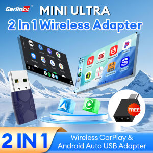 CarlinKit | Mini Ultra CarlinKit 5.0 2-In-1 Wireless Android Auto CarPlay Adapter Wired To Wireless Box For Wired CarPlay Android Auto Cars