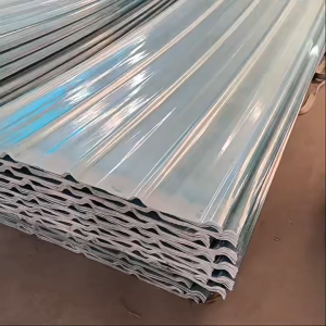 Durable for 50 years frp transparent fiber roof greenhouse ceiling sunshade and rain fiber glass roofing transparent roof Fiber Glass Sheet Clear transparent daylighting board