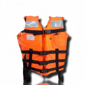 เสื้อชูชีพ เสื้อชูชีพกู้ชีพกู้ภัย ติดแถบสะท้อนแสง TM2 ตัวล็อกหนา ทนแรงดึง100Kg.รองรับน้ำหนัก29-120Kg.