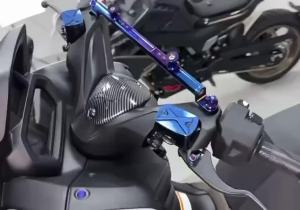 For Yamaha Xmax 300 2017-2023 V1 V2 Motorcycle CNC Aluminum Front Brake Upper Pump Oil Cup Cover Brake Master Fluid Tank Pump Cap Accessories