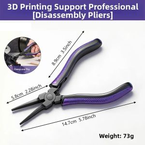 3D Printing Support Removal Pliers Flat Nose Smooth Jaw Precision DIY Electronics Wire Wrapping Model Tool Motorcycle Repair