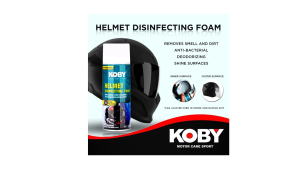 KOBY HELMET DISINFECTING FOAM CLEANER SPRAY 450 ML AND HELMET DEODORANT SPRAY 120 ML ORIGINAL NEDJSHOPP