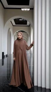 Haneen Abaya Dress Ceruty Swarovski Gamis Dewasa Murah Terbaru 2025 Dress Wanita Kondangan Elegan