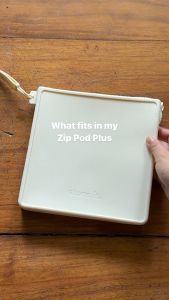 Store It Zip Pod Plus+ Silicone Water-Resistant Clutch Bag | Travel Pouch with Wrist Strap for Phone & Wallet | Organizer Pouch for Women | Silicone Pouch with Zipper