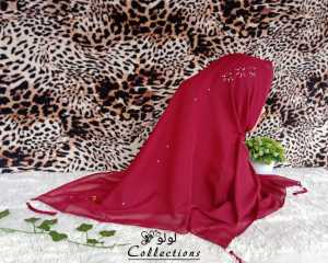 COD [HIJAB SEGI EMPAT MOTIF TIGA BUNGA BELAKANG] GARANSI UANG KEMBALI