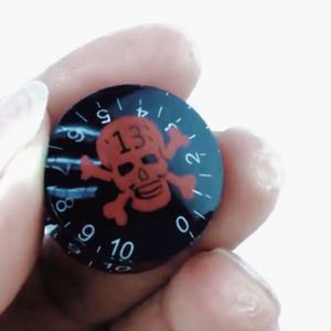 Acrylic Skull Control Knob Potentiometer Knob Cover Tone Volume Cap Control Button Red Skull Guitar
