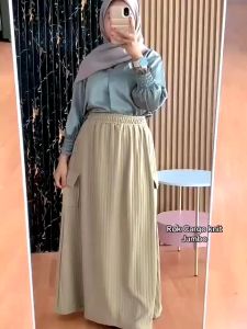 Rok Knit Cargo Bahan Knit Hornet Premium