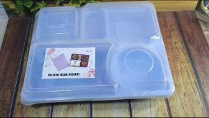 Lunch Box Misting Bento sekat 5 - Kotak penyimpanan makanan - box bento multifungsi