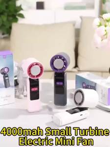 Quạt Làm Mát Peltier Di Động Sạc USB Với Tấm Làm Lạnh Tốc Độ 13K RPM 100 Chế Độ Tốc Độ Và Màn Hình LED - Quạt Làm Mát Cầm Tay Dành Cho Du Lịch