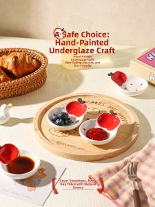 SHELI | Cute Apple Ceramic Condiment Dishes