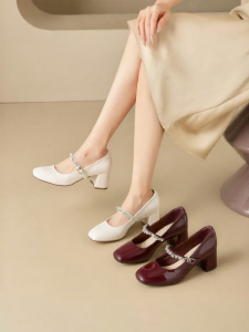 Josiny | Mary Jane Chunky Heel Womens Shoes