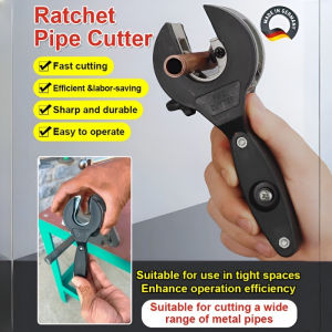 Tubing Cutter Ratcheting 8-29mm Bearing-Type Tubing Cutter for Thin-Wall Copper and Aluminum Tubing for Air Conditioning Quick-