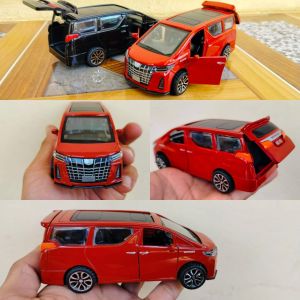 Diecast miniatur Toyota Alphard besi buka pintu full back