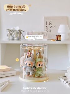 BOZHI |Hộp trưng bày thú nhồi bông trong suốt có thể xoay