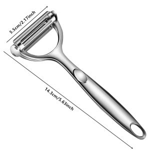 2in1 Stainless Steel Vegetable Peeler Potato Peeler Multi-function Carrot Grater Fruit Tools Kitchen Accessories Cuisine Pelador