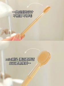 Baby Early Toothbrush Silicone Tongue Cleaning Oral Care for Infants And Toddlers Age 3 Months to 3 Years Old