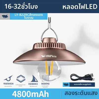 SMILING SHARK | โคมไฟแคมป์ปิ้ง LED แบบแขวน ความสว่างสูง