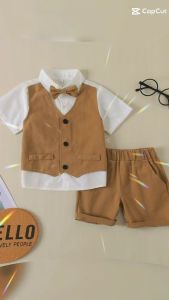 Set gile bé trai bộ quần áo cộc mặc thoáng mát thấm hút mồ hôi phù hơp da bé - T16