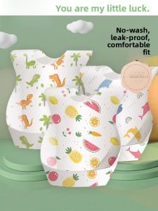 Disposable Waterproof Feeding Bib for Babies And Toddlers Food Covering Child Feeding Apron Easy to Clean Mealtime Essential