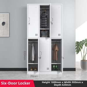 Lockable Multi-door Storage Cabinet Durable