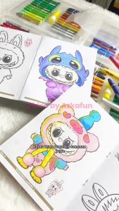 Buku Mewarnai Edisi LABUBU - buku mewarnai coloring book The Monsters