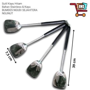 Spatula / Sutil Tanggung Gagang Hitam