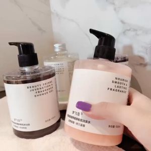 Perfume Shower Gel Hair Shampoo Conditioner 500ml 网红爆款烟酰胺顺滑护发素控油去屑洗发水沐浴露套装持久留香