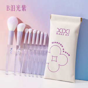 Bộ Cọ Trang Điểm Xixi 8 Món: Phấn Má Hồng Phấn Mắt Kem Lót Kem Che Khuyết Điểm Phấn Tạo Khối Cọ Tạo Khối Xương Sọ