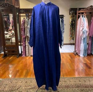 Salva Dress Viscos by Dian Pelangi LIMITED EDITION Busana Muslim Maxi Gamis Abaya Kaftan Gaun Pesta Pernikahan Kondangan Casual Formal Lebaran Wanita Hijaber Cantik Anggun Modis Modern Simple Elegan Mewah Model Korea Terbaru Motif Dobby Polos Kekinian
