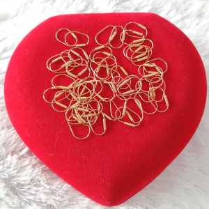 Anting Knip bayi Polos Perak 925 Sepuh Emas Kuning