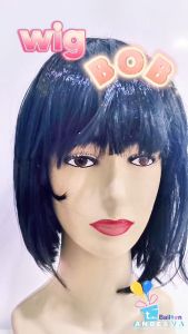 Wig Bob / Wig poni Pendek / Rambut palsu bob murah / Wig bob ungu tua