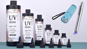 20g/50g/100g/200g/500g/1000g Crystal Epoxy Resin UV Glue DIY Jewelry Making Quickly Drying Harder Glue UV Lamp Accessories