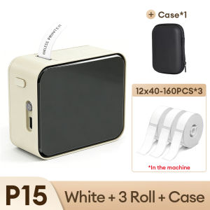 Marklife P15 Adhesive Label Printer Wireless Bluetooth Portable Printer Compatible With Android IOS For Sticker Tag Label Maker