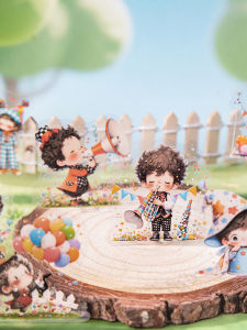 Abebes Day White Day Dreaming PET Sticker Die-Cut Character Theme Cute Baby Girl Scrapbooking Decorative Material Sticker