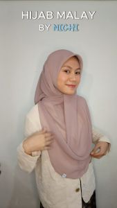 NICHI | HANEEN HIJAB MALAY SEGIEMPAT OVAL POLYCOTTON PREMIUM