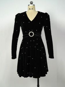 ZYHT EraVogue Váy nữ Váy đen Váy hình chữ A Váy nhung Váy công sở Váy Hiso Váy cổ điển Váy bảo hộ lao động Váy dự tiệc Váy dạ hội 21589