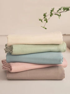 Violet | All Cotton Double Gauze Simple Bed Sheet