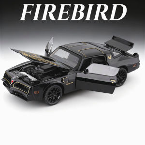 1:32 Firebird Viper Car Model Toy Sound Light Pull Back Vehicle Doors Opened Alloy Diecast Models Kids Collectible Ornaments