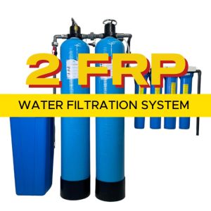 Water Filtration 10 x 54 2 FRP Manual Head with 4 Stages Basic + Brine Tank