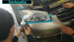 ชูดขัดไฟหน้า เครื่องขัดเงาไฟหน้ารูปร่าง ชูดขัดเคลือบไฟหน้า ฟื้นฟูโคมไฟหน้า น้ำยาพ่นเคลือบไฟหน้า แบบคีบแบตเตอร์รี่รูปร่าง 1.5