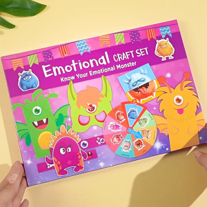 【SG Stock】Emotional Monster Paper Craft Set Kids Feelings Recognition DIY Activity Kit