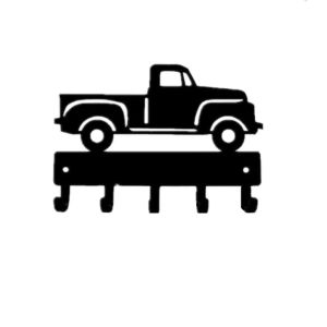 CIFBUY Metal Key Rack Vintage Pickup Truck Wall Hook Decor 6 Inch Wide Iron Hanger Organizer