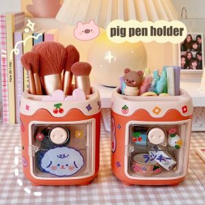 Hộp Đựng Đồ Dùng Văn Phòng Phẩm Dụng Cụ Trang Điểm Để Bàn Hình Hoạt Hình Dễ Thương