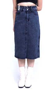 JINISO - Highwaist Rok Button Jeans Panjang 986 SEVENTY