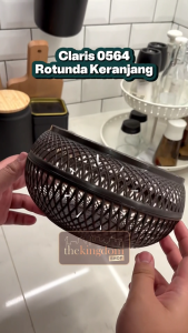 Claris 0564 Rotunda Rota Keranjang Wadah Nampan Bulat Plastik