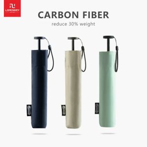 LORDWEY&Parachase Ultra-light Folding Umbrella 111g Only Anti UV Travel Light Sun Umbrella Windproof Carbon Fiber Portable Parasol 6K