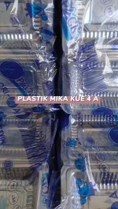 Plastik mika kue ukuran 4A isi 100pcs / mika kotak makanan / box mika kue bolu dan makanan
