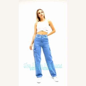 TERBARU - CELANA CARGO JEANS HIGHWAIST KOREAN STYLE JUMBO - CELANA JEANS PANJANG WANITA KEKINIAN